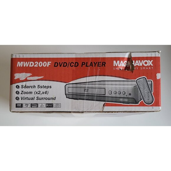 Magnavox MWD200F DVD/CD Player New In Box With Remote Factory Sealed - Picture 3 of 7